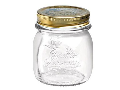 Sylteglas Quattro Stagioni 250 ml Ø8.6x9.3 cm med Låg