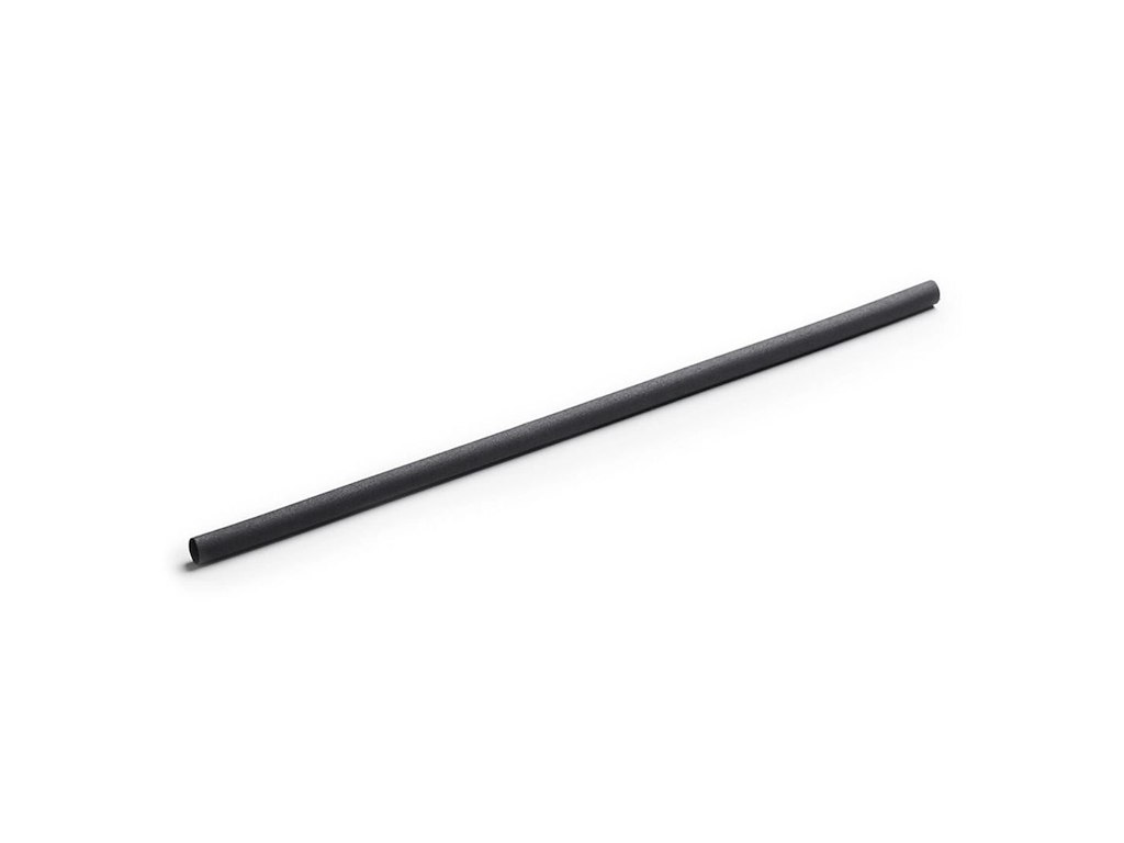 Sugerør ø6x230mm uden knæk plantebaseret Charcoal Sort