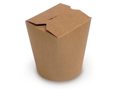 Kinaæske Wok 750 ml/26 oz Bionedbrydelig CPLA Brun