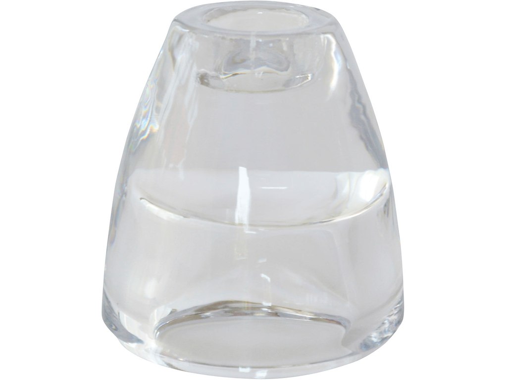 Lysestage 2-i-1 Ø7xH7.5cm Til Fyrfadslys/Stagelys Klar