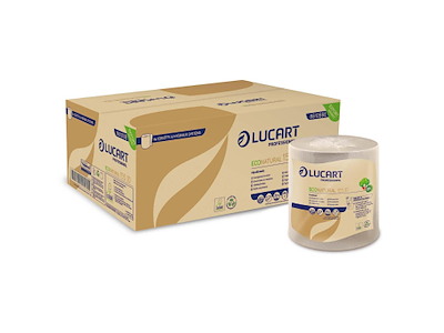 Håndklæderulle Econatural 2 lag 155 meter autocut til disp