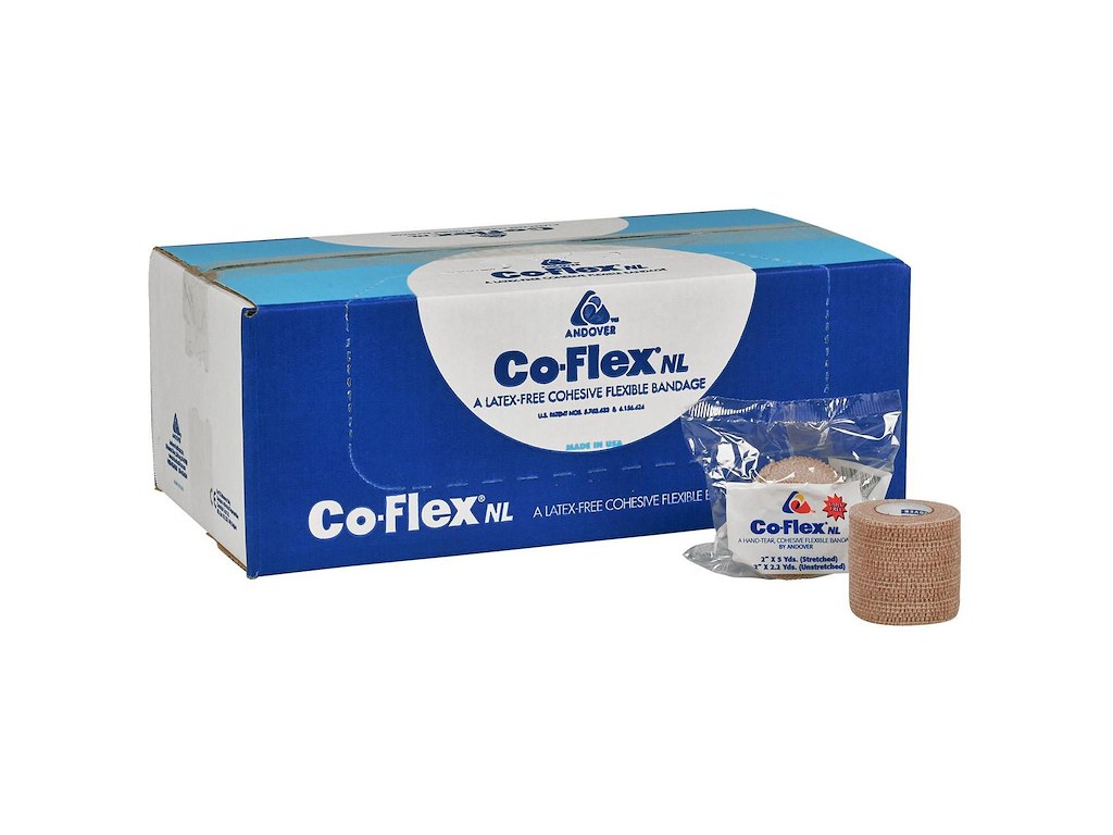 Kortstræksbind Coflex NL 4,5m x 5cm selvhæftende Beige