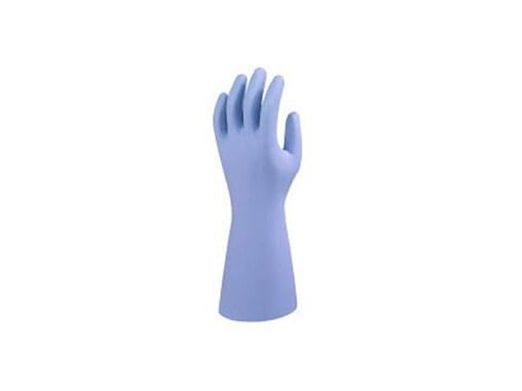 Handske Ansell AlphaTec G21B 37-520 soft str L 9 nitril u. latex/silikone blå