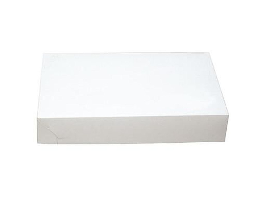 Kageæske fold selv nr 4 L290xB190xH50mm pap hvid