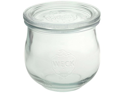 Patentglas Weck Tulip 370 ml Ø90x86mm uden Låg Glas