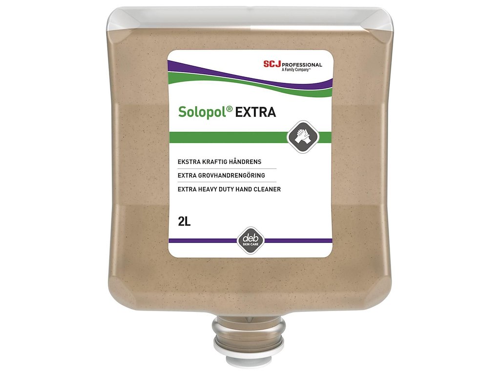 Håndrens Solopol EXTRA til Mineralolie mm med Parfume til dispenser 2 ltr