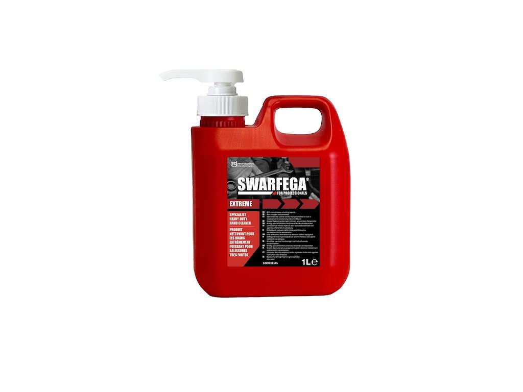 Håndrens Swarfega Extreme 1ltr med Pumpe til kraftig besmudsning af olie/fedt