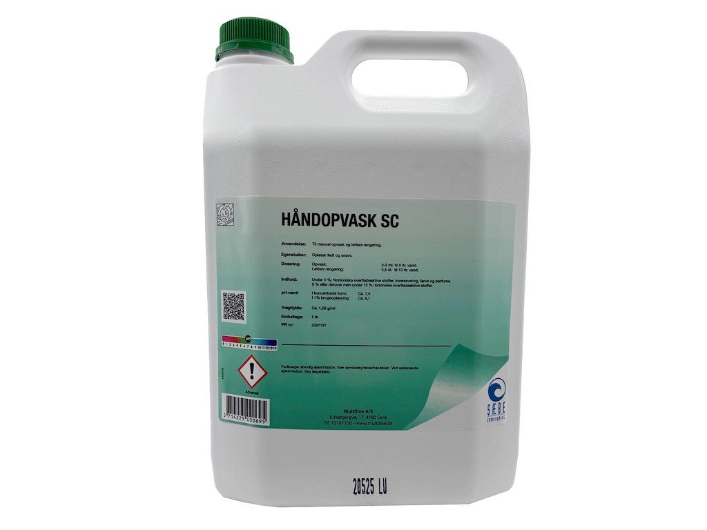 Håndopvask SC med Farve/Parfume 5 ltr