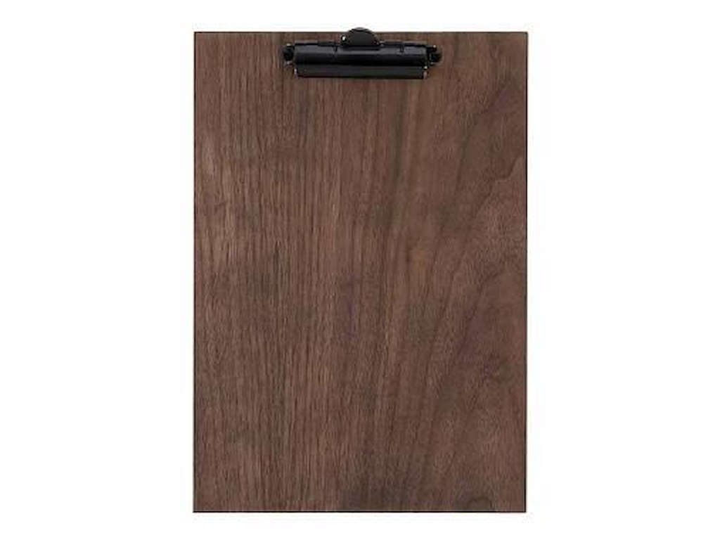 Menu Kortholder A4 Securit viser 1 A4 side med clips Valnød