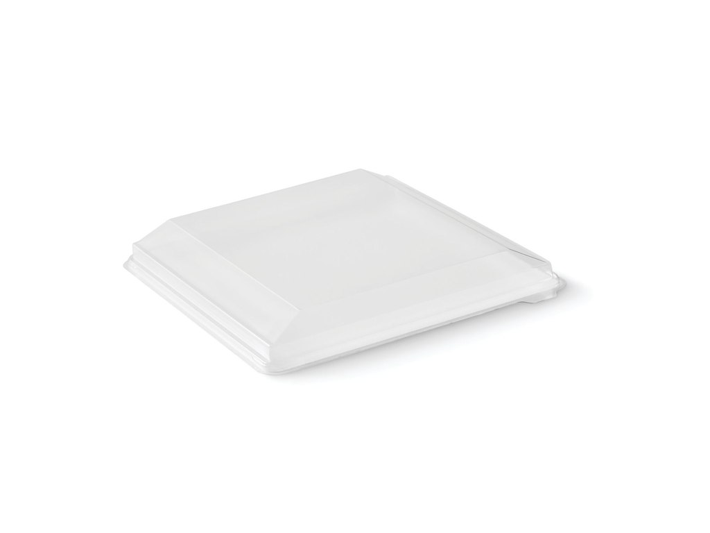 Plastlåg Zen Tapas Kvadratisk L25xB25xH3.2cm RPET Klar