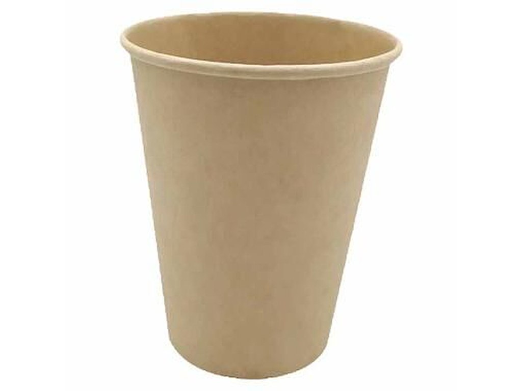 Kaffebæger Pap Ø90xH112mm 30 cl 12 oz Single Wall Brun