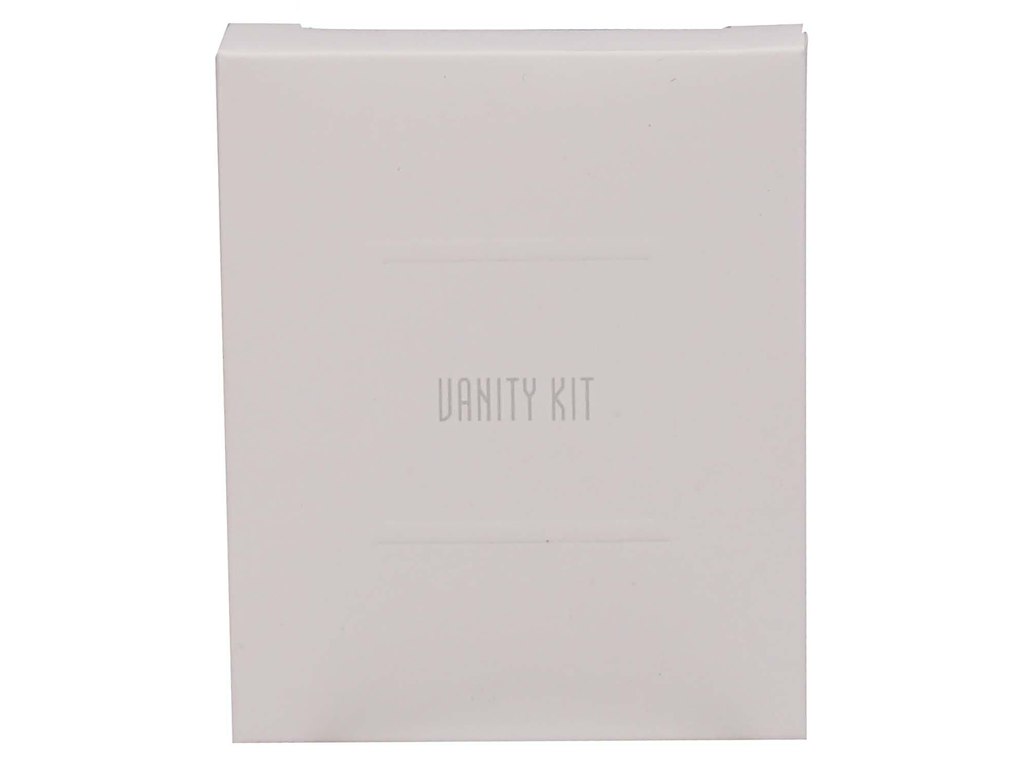Vanity Kit White 3 vatrondeller/3 vatpinde/1 neglefil i Hvid æske