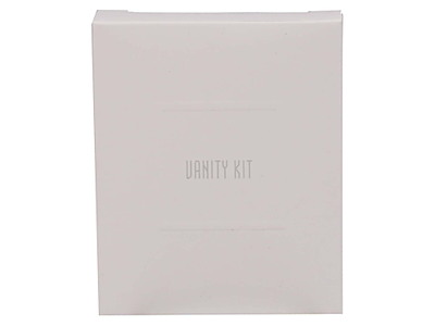 Vanity Kit White 3 vatrondeller/3 vatpinde/1 neglefil i Hvid æske