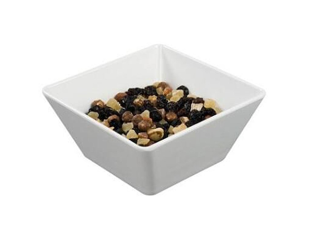 Skål 1.5 ltr 18x18x8.5 cm Melamin Hvid