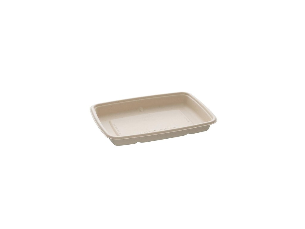 Bakke 600ml L229xB165xH29mm Bagasse Natur