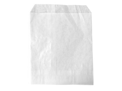 Bagerpose 0.25kg Rektangulær L140xB170+20mm Papir 40gr Hvid