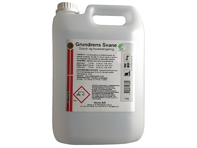Grundrengøring Gulv/Ovfl Iduna Grundrens 5ltr Svanemærket u Parfume Manuel/Mask