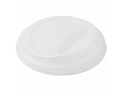 Plastlåg Ø80 mm Høj naturhvid bionedbrydelig CPLA