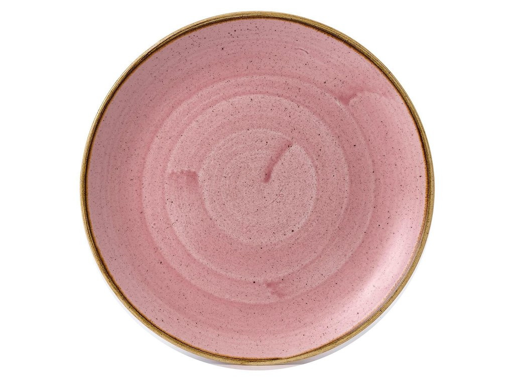 Tallerken Coupe Stonecast Ø26 cm Porcelæn Pink