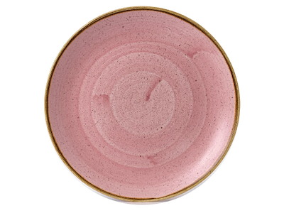 Tallerken Coupe Stonecast Ø26 cm Porcelæn Pink