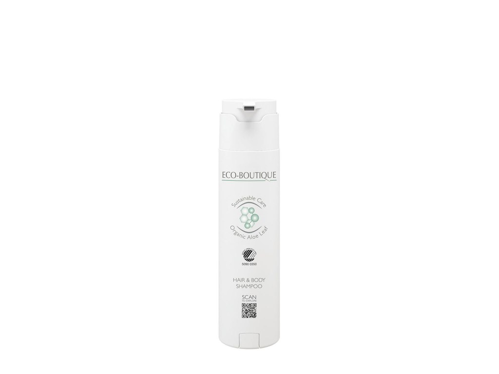 Shampoo Eco-Boutique Hair & Body 300ml Svanemærket Klar Shape pumpe til disp