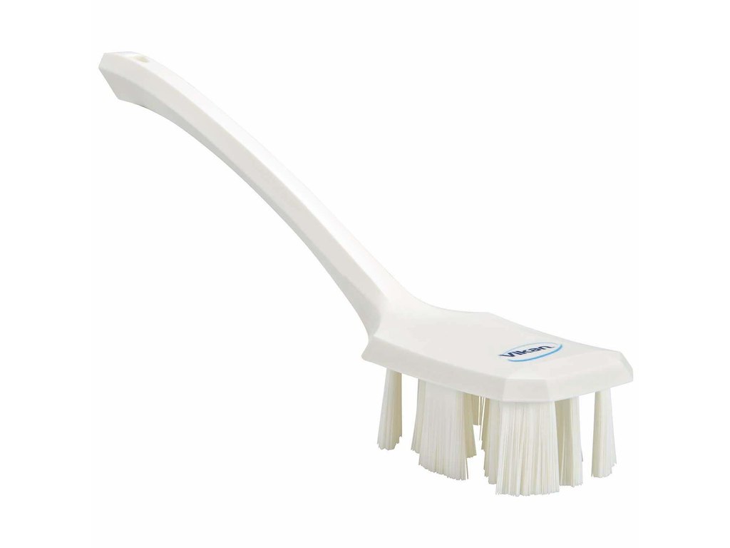 Håndbørste UST 395 mm Langt skaft Stiv Hvid