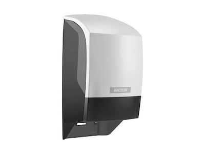 Dispenser Katrin Toiletpapir System L17.2xB15.2xH31.2cm Plast Hvid til 2 ruller
