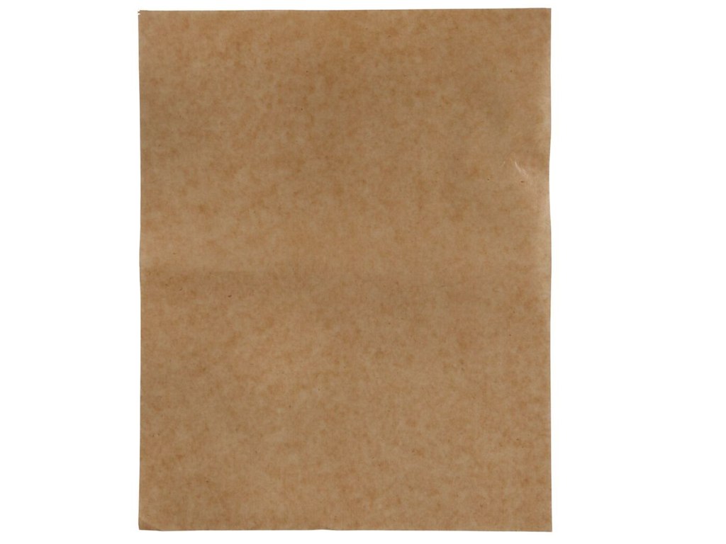 Vokspapir, 42x34cm, brun, papir, 1/4 ark