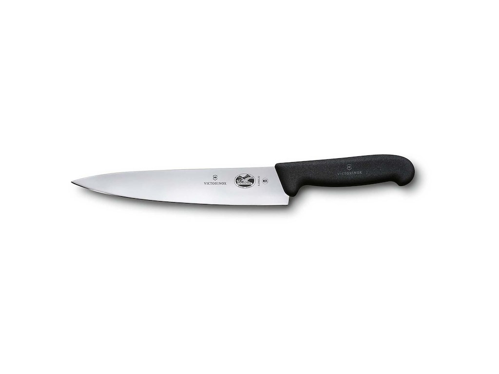 Kokkekniv Victorinox Fibrox klinge 22 cm Sort