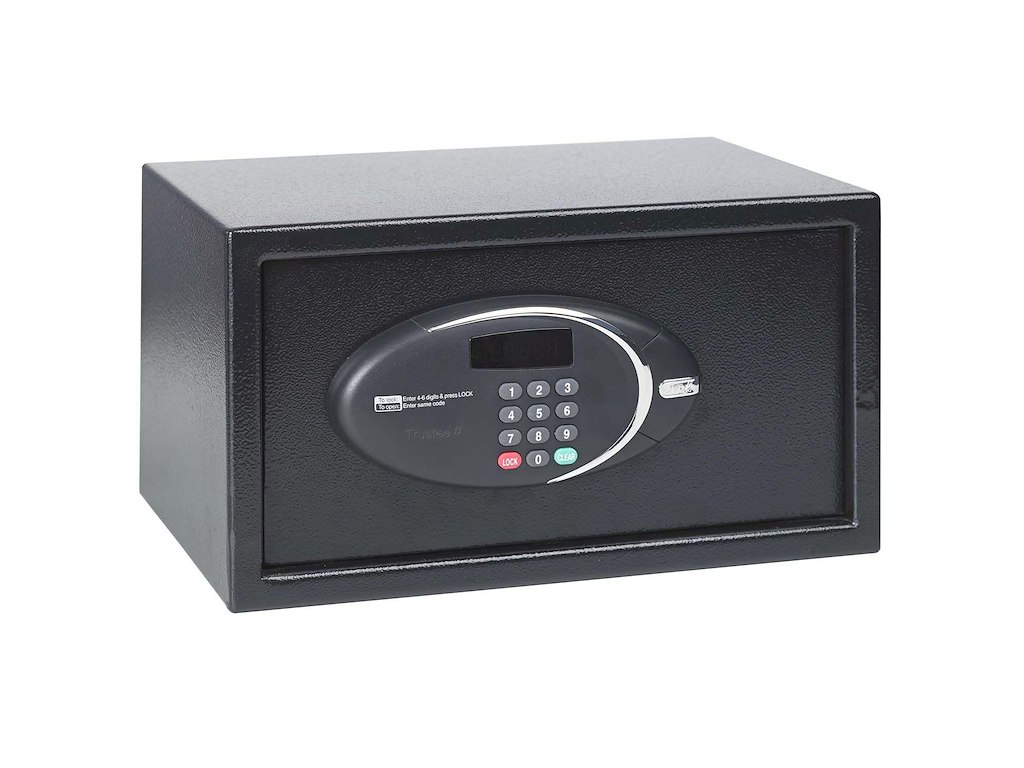 Pengeskab kompakt 355x270x195 mm Stål Sort