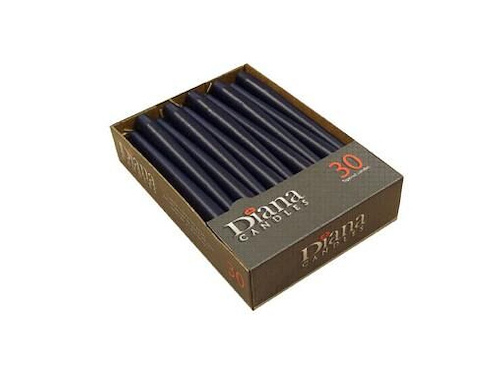 Antiklys Ø22x245 mm Brændetid 7.5 timer Mørkeblå