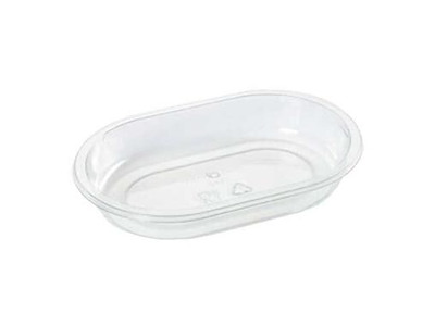 Bakke 1-rum 325 ml 176x116x28 mm Oval APET Klar