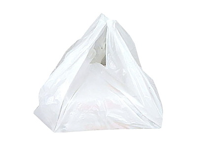 Bærepose 390/180x580 mm 30 my med Huller til Pizza HDPE Hvid