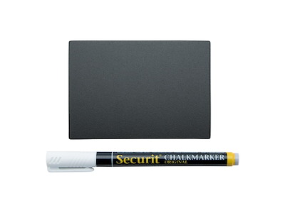 Skilt Securit Pris A7 med Hvid tuschpen