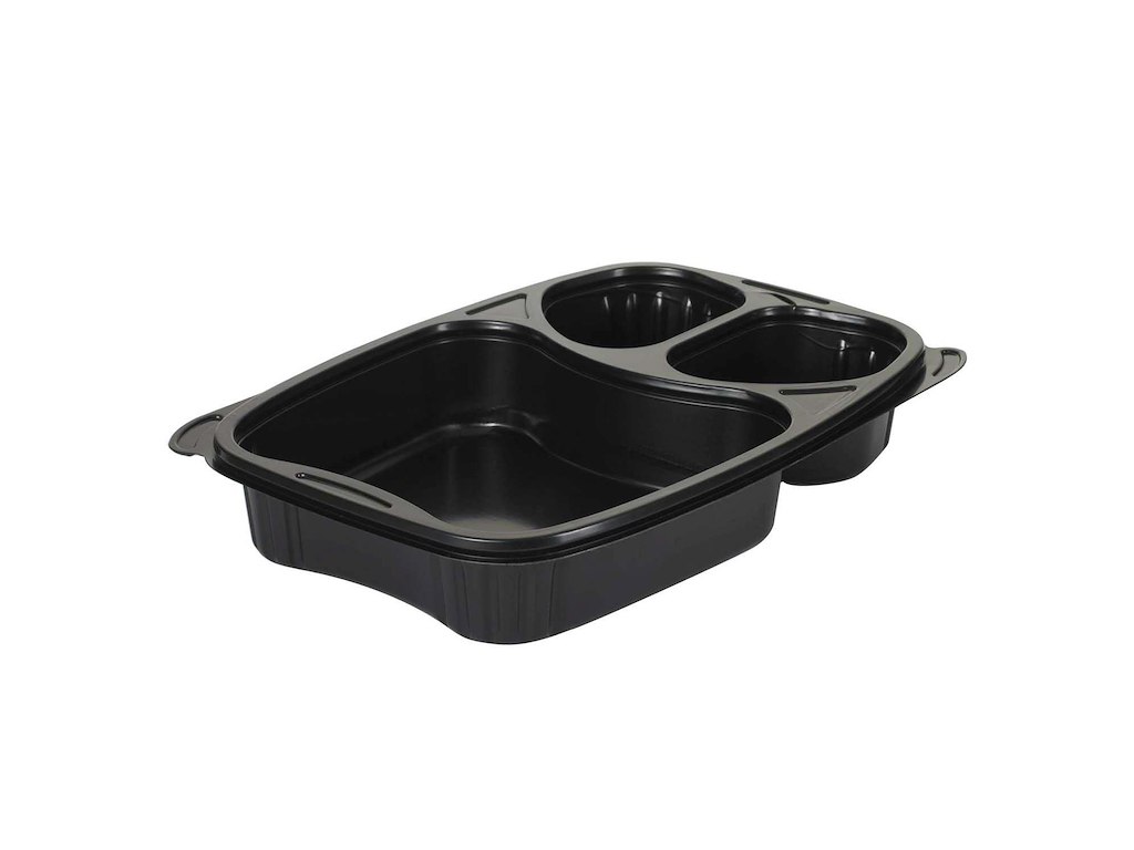 Bakke Bistro 3-rum 254x174x42 mm PP Sort