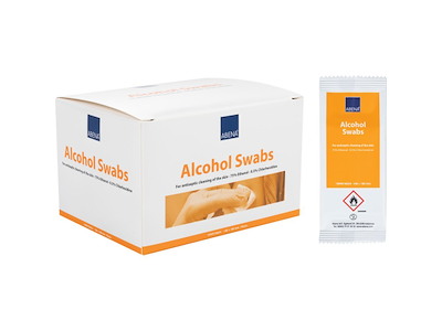 Huddesinfektion Serviet 75% ethanol med 0.5% klorhexidin Hvid Enkeltpakket