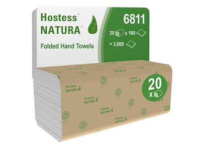 Håndklædeark Scott Z-Fold 2-lag L25xB23xD8cm Genbrug Natur