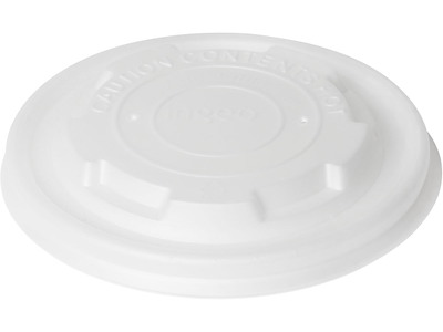 Låg 95x95x10 mm CPLA Brun til Suppeskål