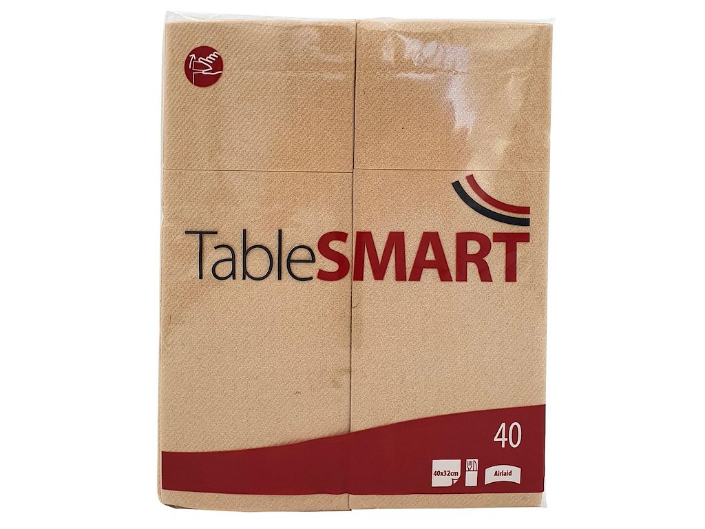 Serviet TableSMART 40x32cm airlaid til bestik Natur