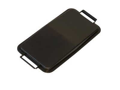 Låg til affaldsbeholder 60 ltr varenr. 141002 Genbrugsplast Sort