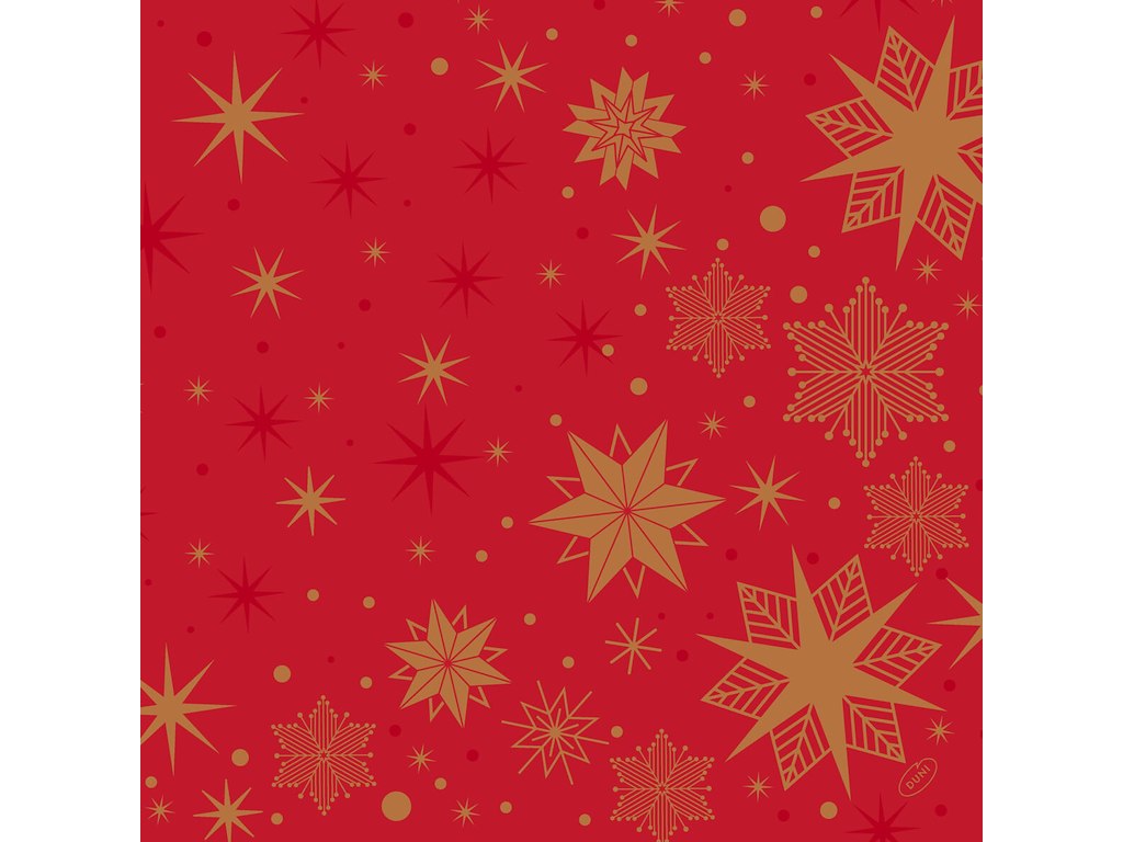 Serviet Dunilin 40 x 40cm Airlaid Stargazing Red
