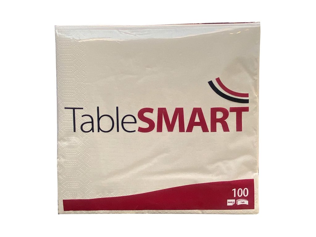 Serviet TableSMART 40x40cm 3-lag Cream