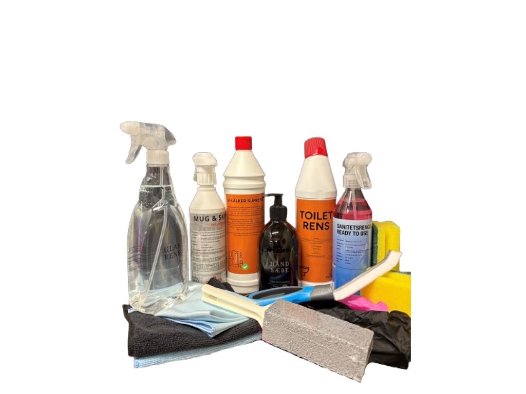 Rengøringspakke til badeværelset