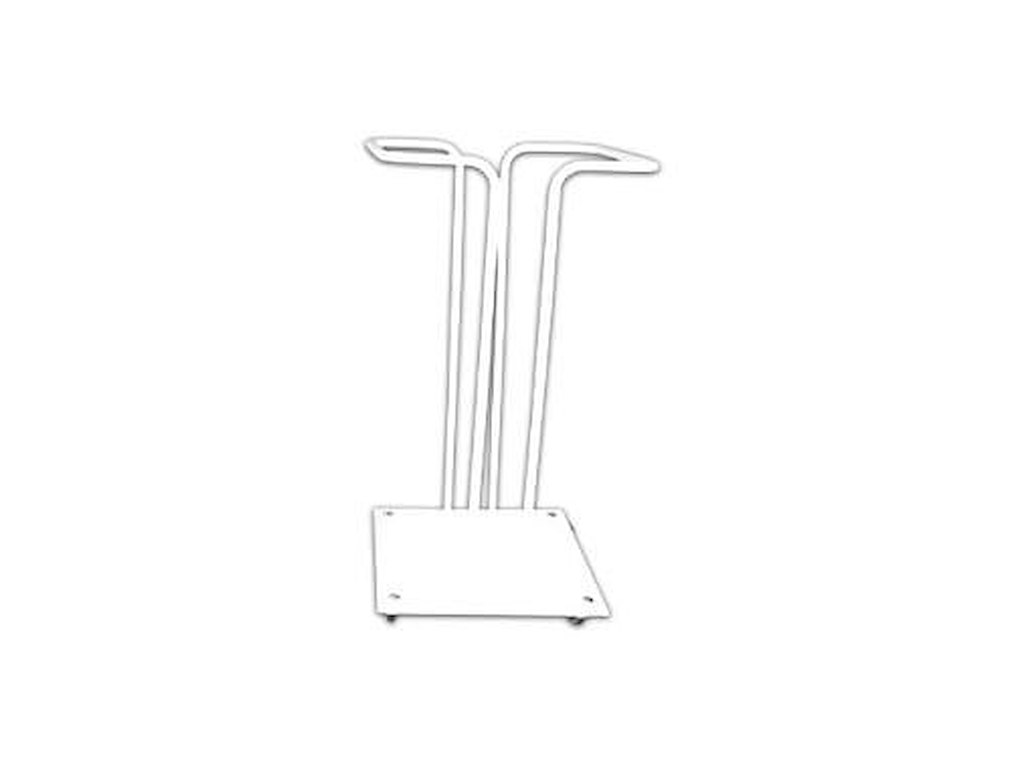 Affaldsstativ 100 ltr uden Låg med Bøjle Hvid