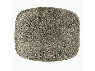 Serveringsfad Raku 15.4x12.6 cm Porcelæn Sort