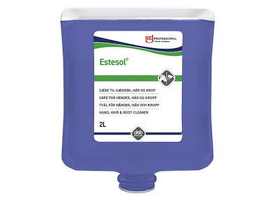 Cremesæbe Estesol Lotion Ecolabel med parfume til dispenser 2 ltr blå