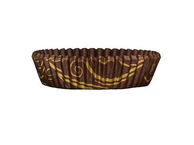 Kagekapsel nr 12 ø75x20 mm Brun/Guld