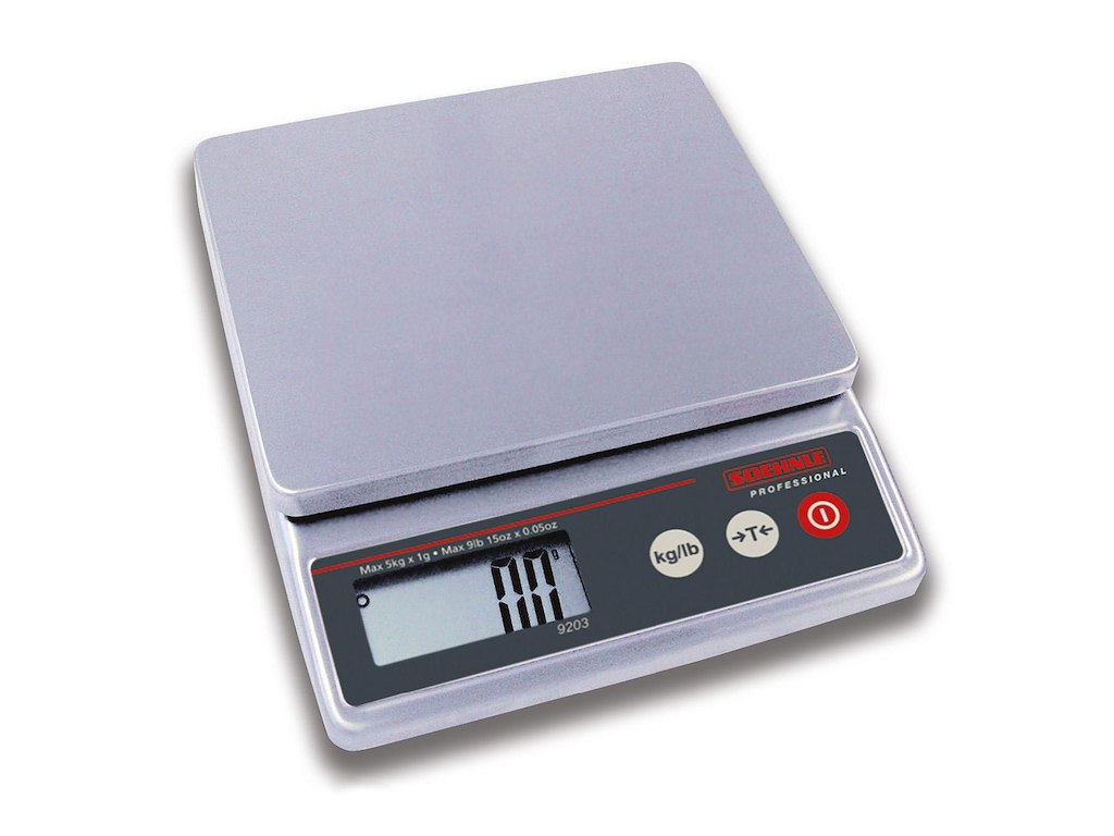 Vægt Digital Soehnle Pro 9203 5kg/1g 12x15cm rustfri stål