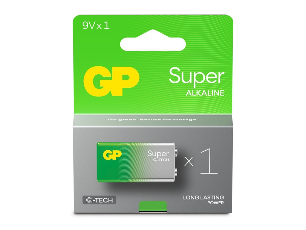 Batteri GP Super Alkaline 9V 1-pak