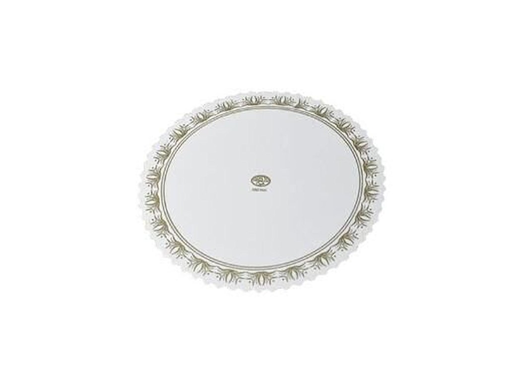 Kagepap Ø180 mm Lakeret med Guldtryk